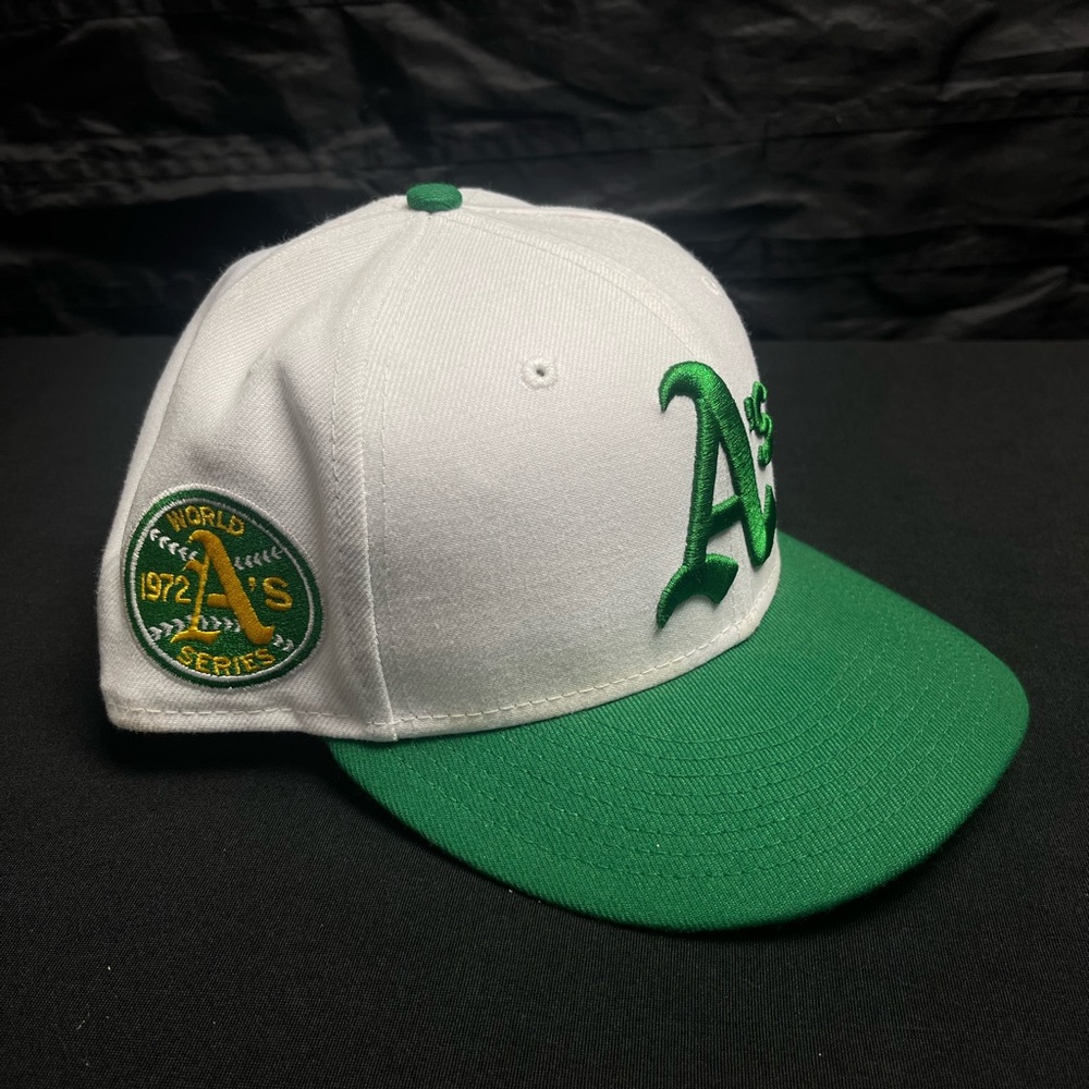 New Era White and Green Cap